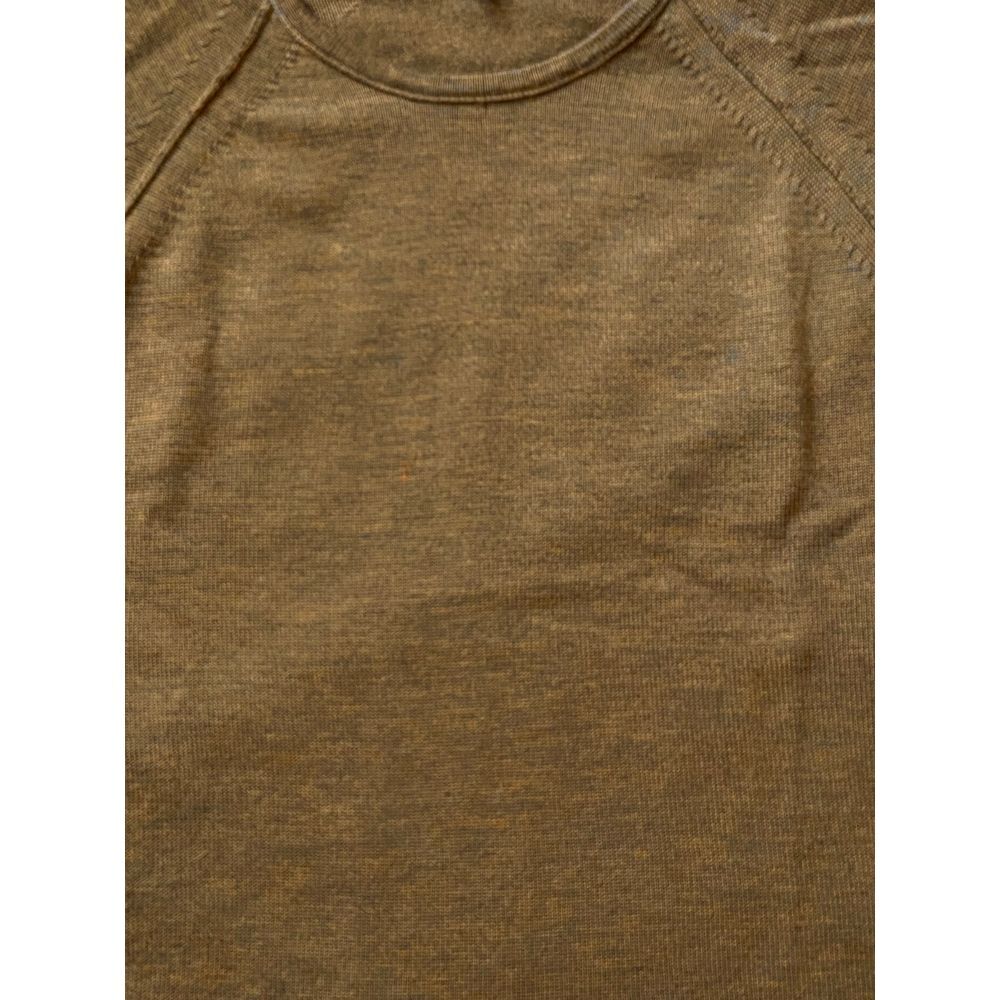 Eileen Fisher Medium Side Tie Tunic Olive Green Mustard Loose Flowy Sweater - Picture 9 of 9